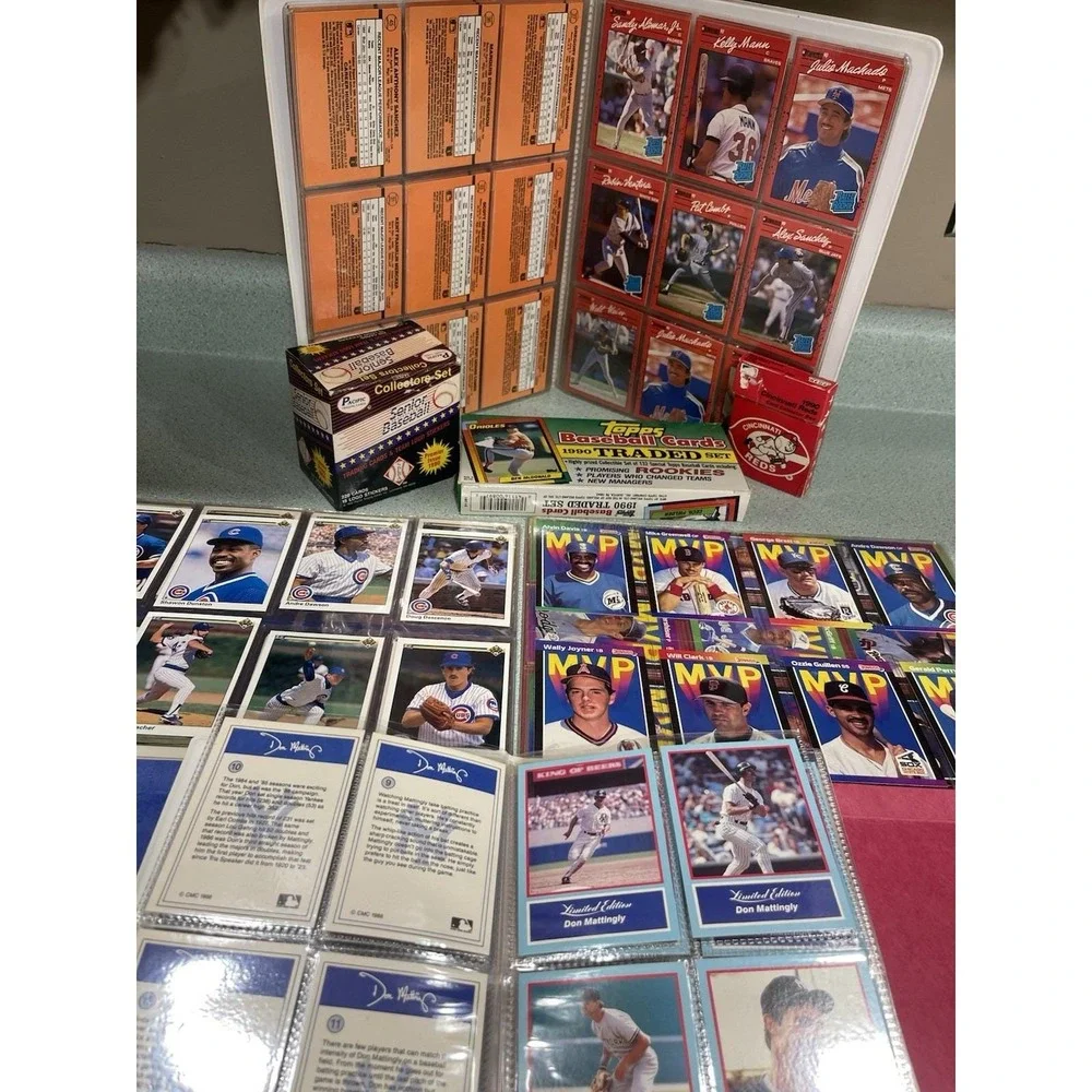 90s Late 80s Baseball cards Cincinnati Reds Tops MVP Cubs Collector Set